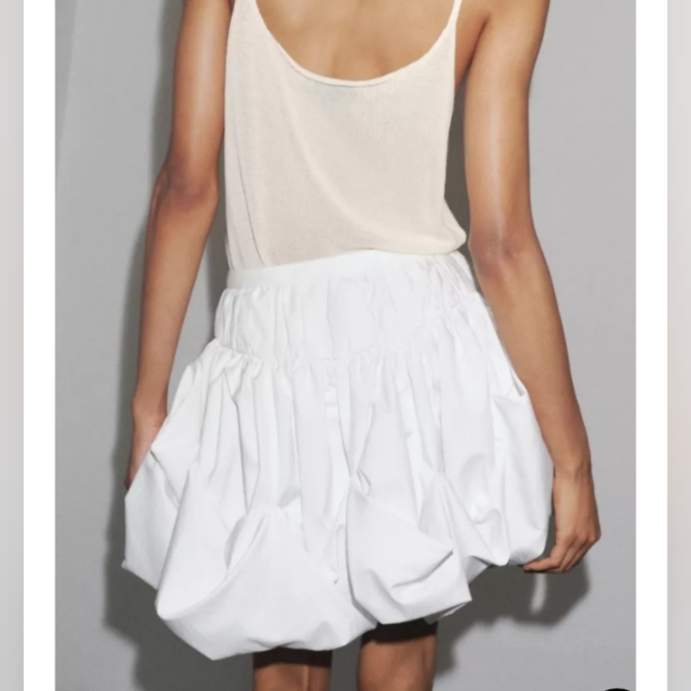 Zara ZW Collection Balloon Mini Skirt - Picture 3 of 6